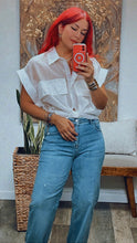 Load image into Gallery viewer, Sheer Two Pockets Blouse