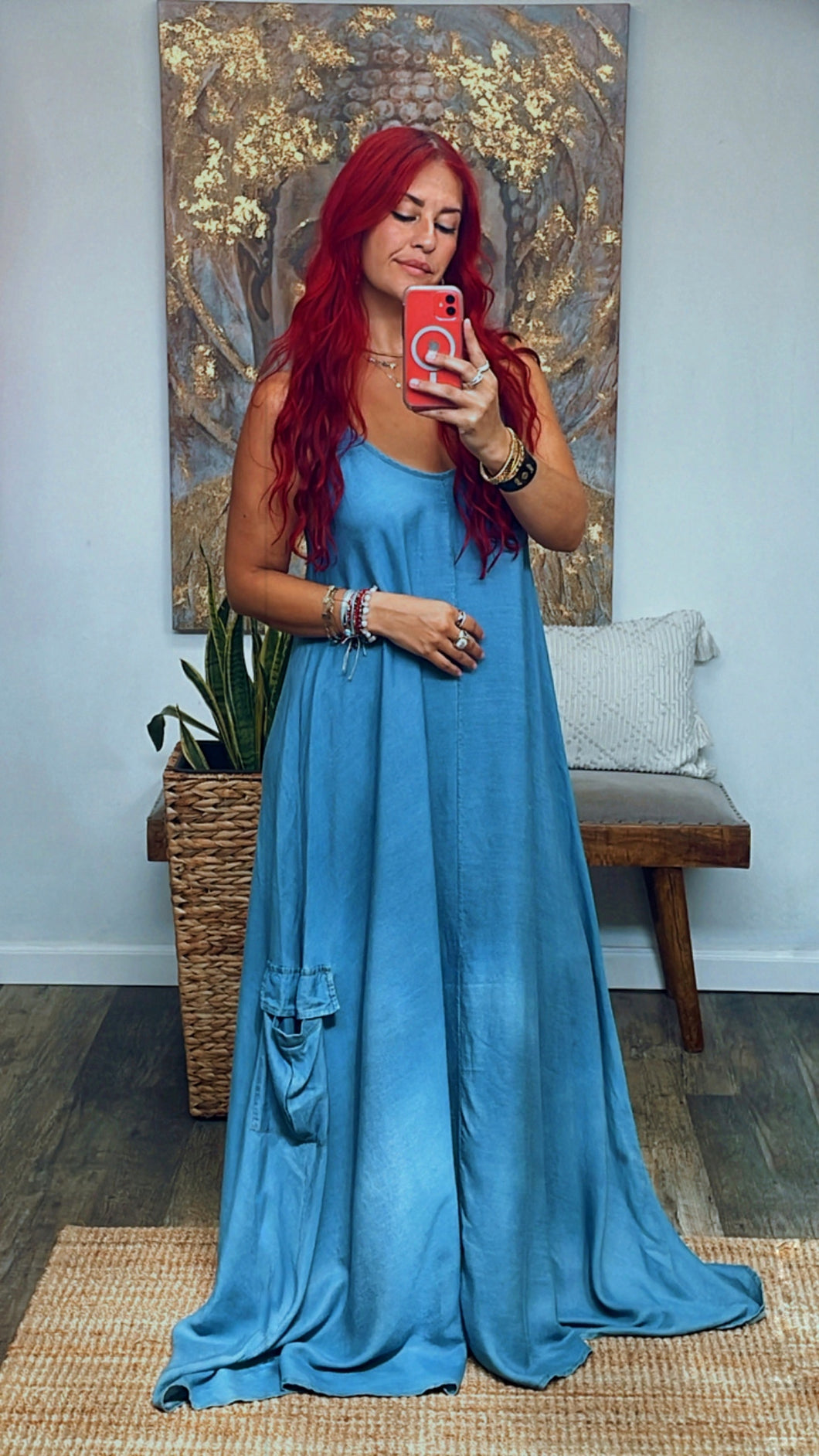 CARGO TENCEL MAXI DRESS