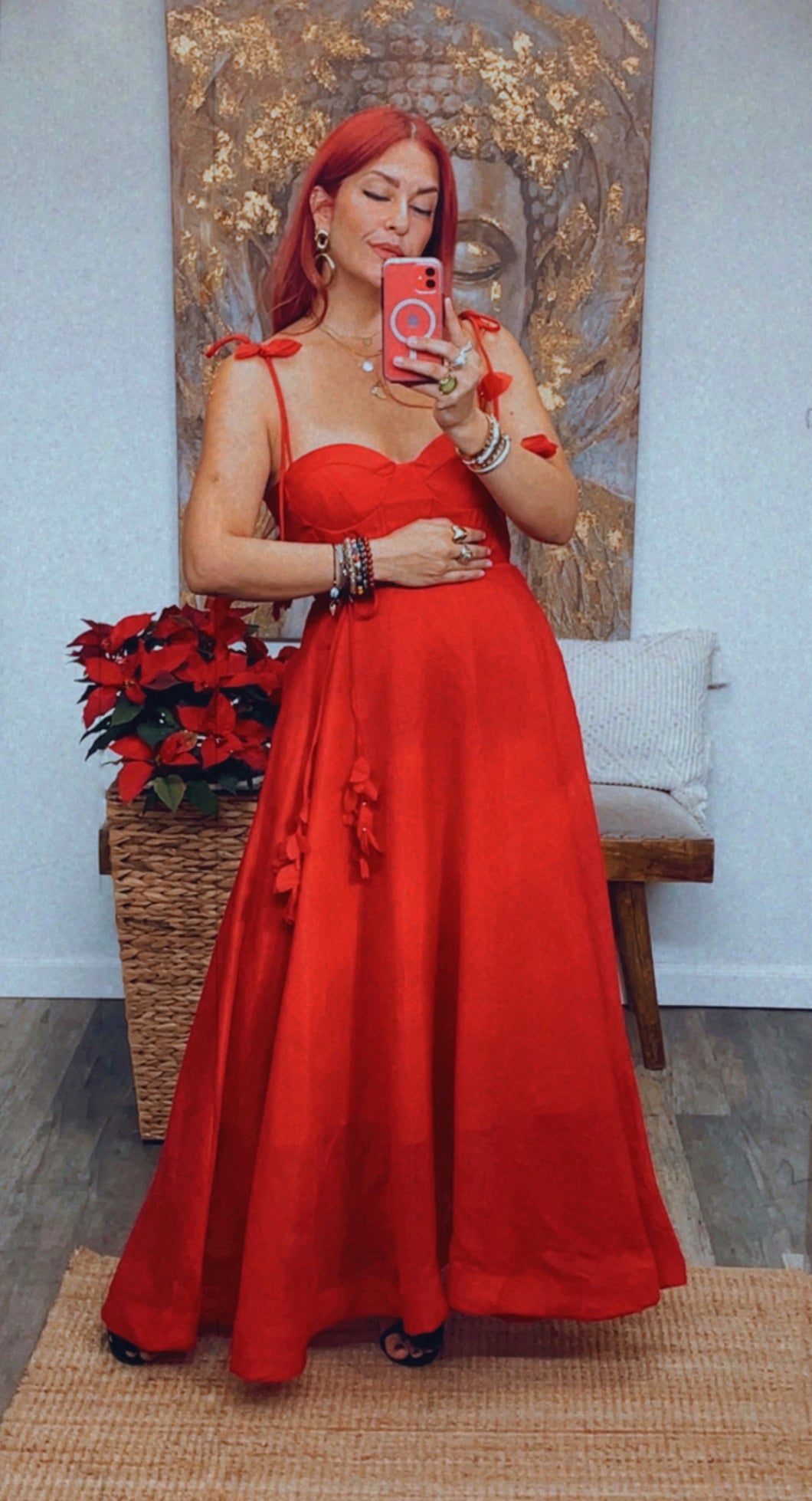 CHRISTMAS IS CALLING MIDI DRESS