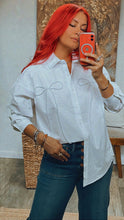 Load image into Gallery viewer, DOUBLE PEARL BOW BLOUSE
