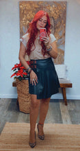 Load image into Gallery viewer, SARAI LEATHER SHORT SKIRT
