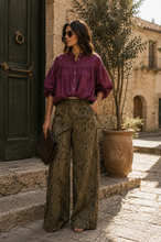 Load image into Gallery viewer, BOMBAI BUTTON DOWN BLOUSE
