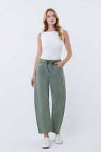 Load image into Gallery viewer, MALAK HIGH RISE DRAWSTRING BARREL JEAN
