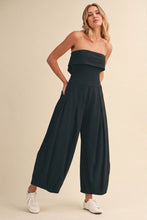 Load image into Gallery viewer, FOLDOVER STRAPLESS BARREL JUMPSUIT
