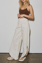 Load image into Gallery viewer, ECRU SIDE SLIT PANT
