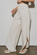 Load image into Gallery viewer, ECRU SIDE SLIT PANT

