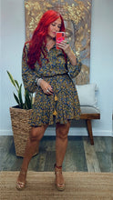 Load image into Gallery viewer, LYDIAN LONG SLEEVE MINI DRESS
