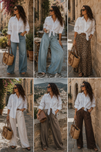 Load image into Gallery viewer, DOUBLE PEARL BOW BLOUSE
