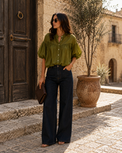 Load image into Gallery viewer, BOMBAI BUTTON DOWN BLOUSE
