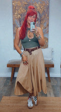 Load image into Gallery viewer, KAYA ASYMMETRIC MIDI SKIRT
