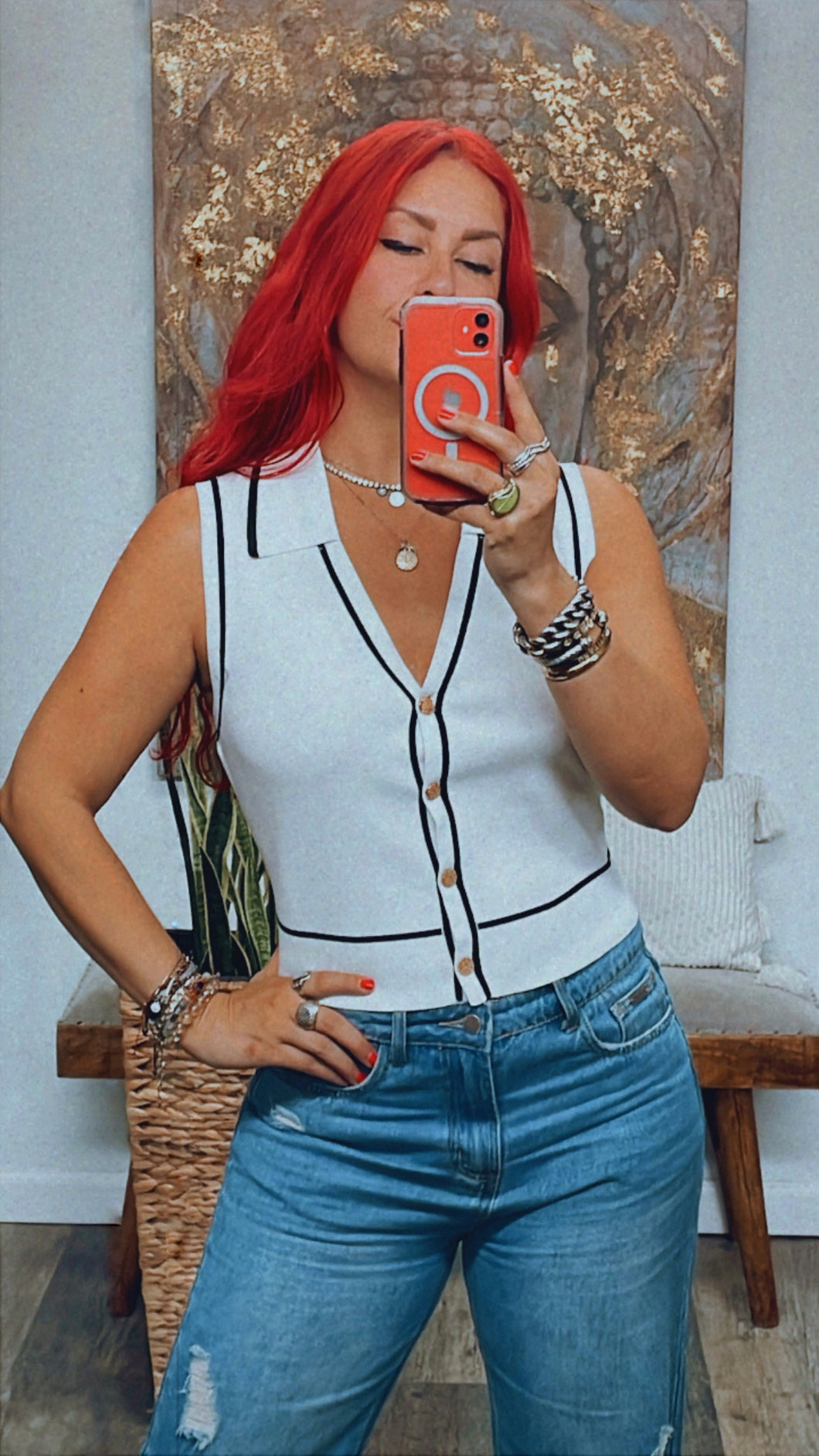 CASEY COLLAR SWEATER VEST