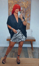 Load image into Gallery viewer, WASHED POLY SILK SURPLICE CAFTAN TOP
