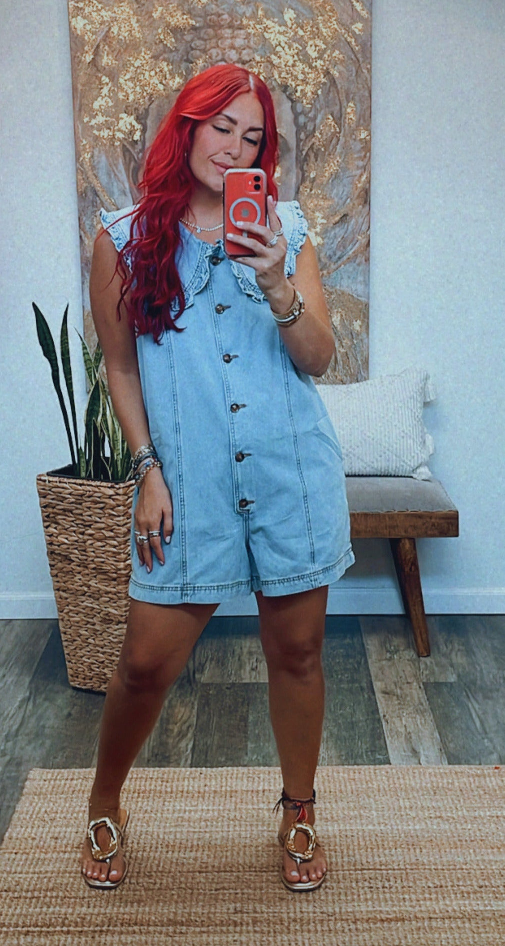 BIB DENIM ROMPER