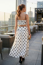 Load image into Gallery viewer, AURORA POLKA DOT WAVE TRIM SKIRT SET
