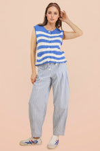 Load image into Gallery viewer, JULIO STRIPED BARREL PANTS
