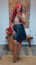 Load image into Gallery viewer, SARAI LEATHER SHORT SKIRT
