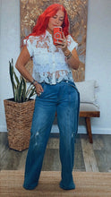 Load image into Gallery viewer, BUTTERFLY CROCHET SHIRT
