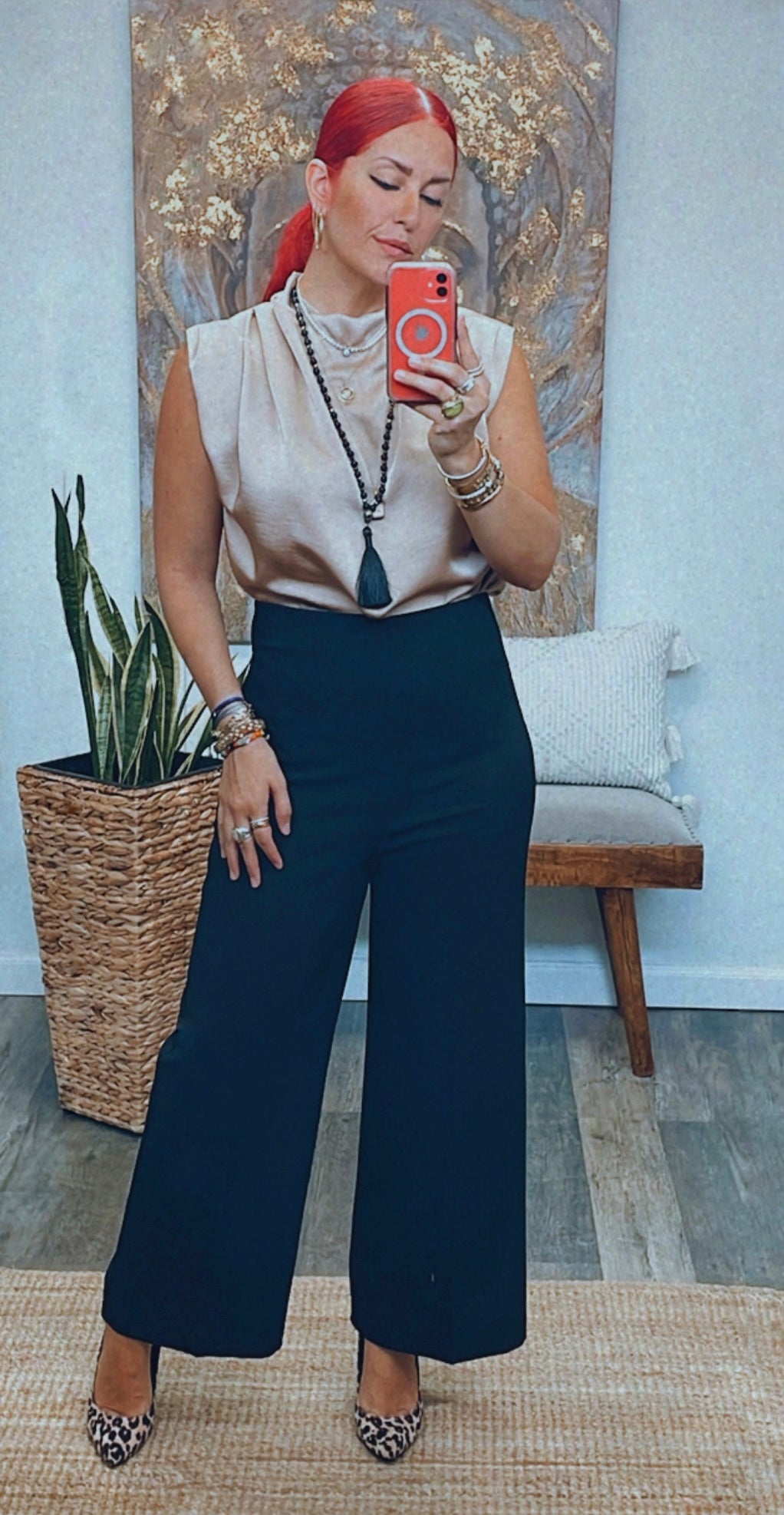 TIMELESS COWL NECK BLOUSE