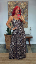 Load image into Gallery viewer, SAVAGE ANIMAL PRINT MAXI DRESS
