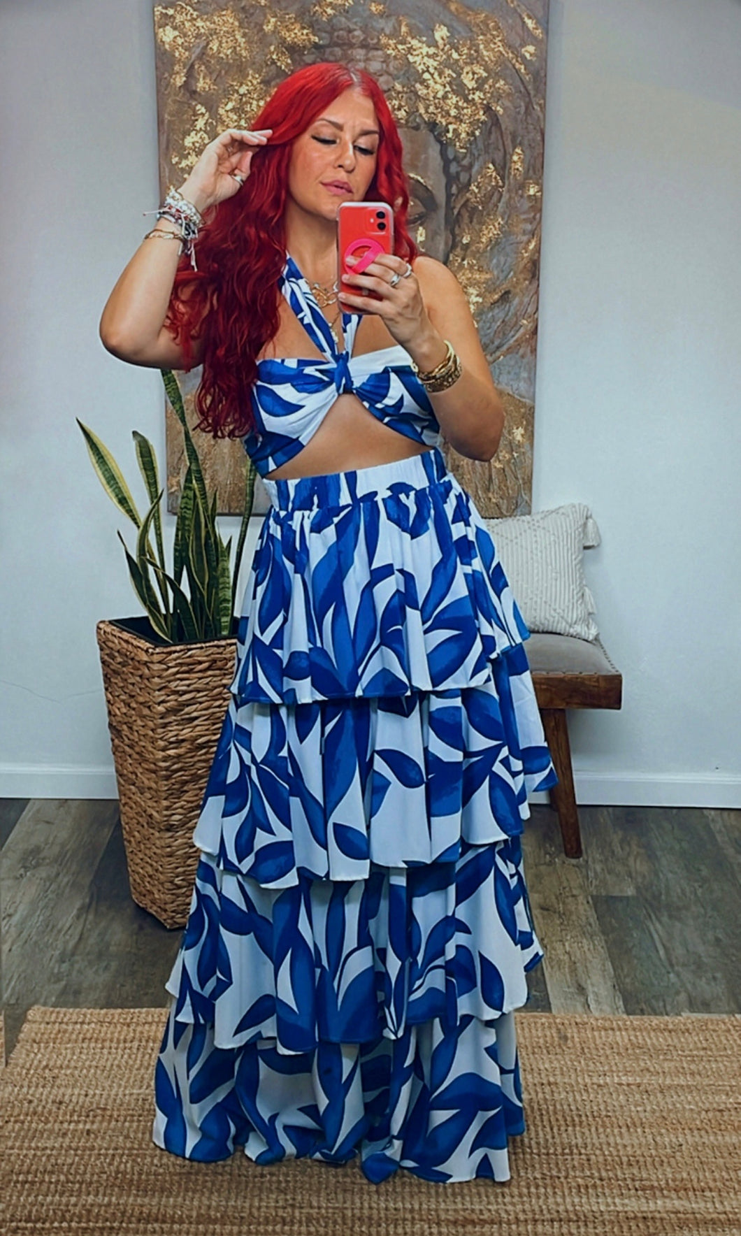 POLY CHALLI MAXI DRESS