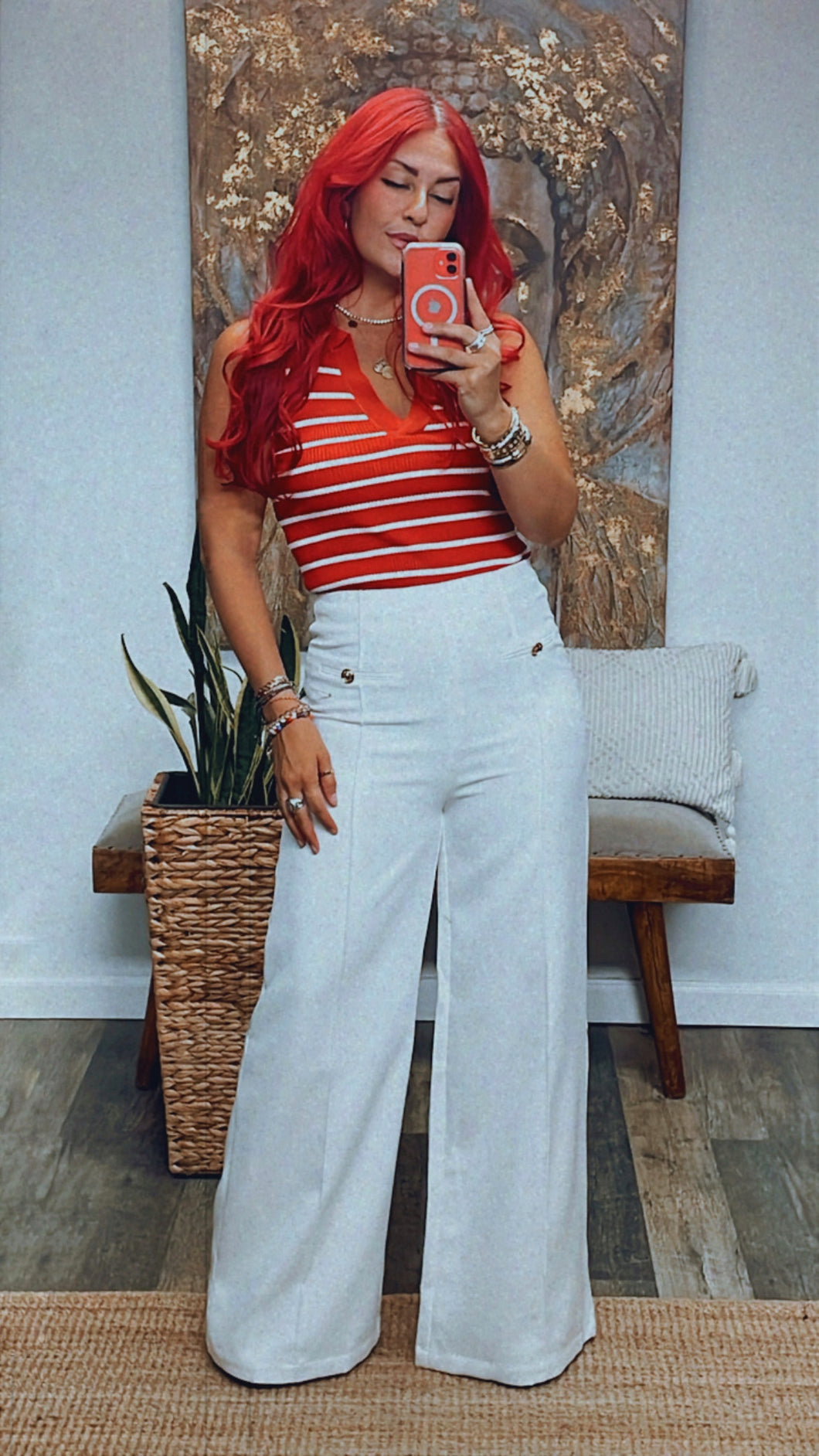 THEO ICONIC PLEAT WIDE LEG PANT