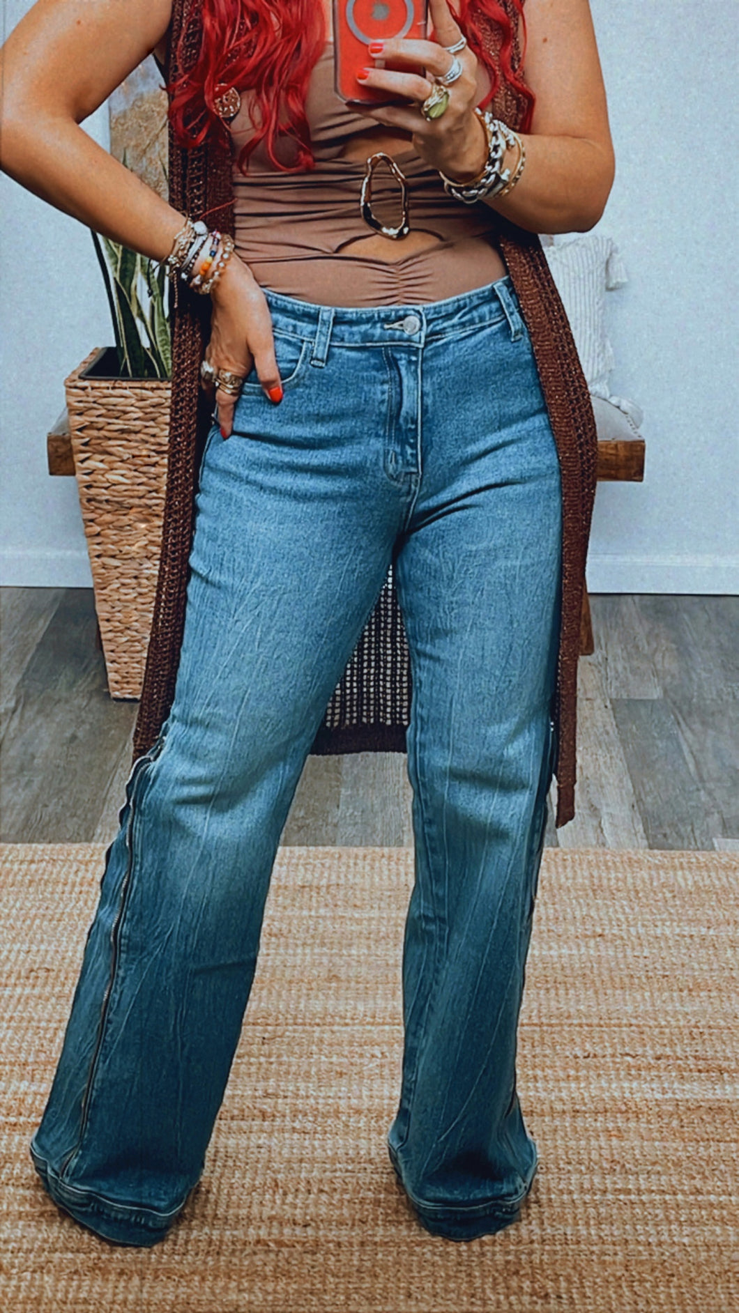 ZIP DOWN DENIM