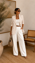 Load image into Gallery viewer, OVERSIZED STRIPED BLAZER
