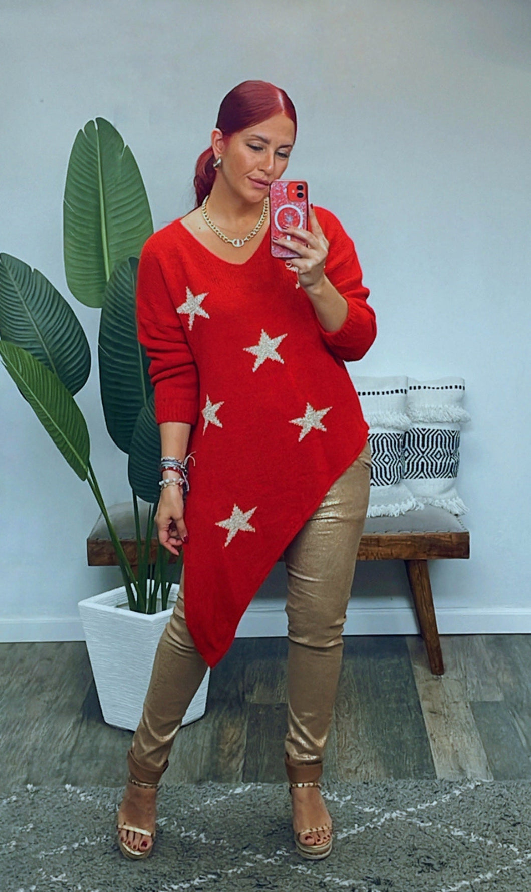 WOOL STAR SWEATER