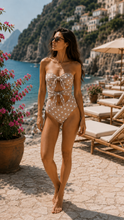 Load image into Gallery viewer, BELEN DOUBLE KNOTS POLKA DOT ONE-PIECE SWIMSUITS
