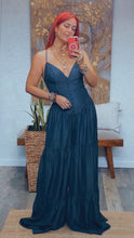 Load image into Gallery viewer, ATHENA DENIM V-NECK JUMPSUIT
