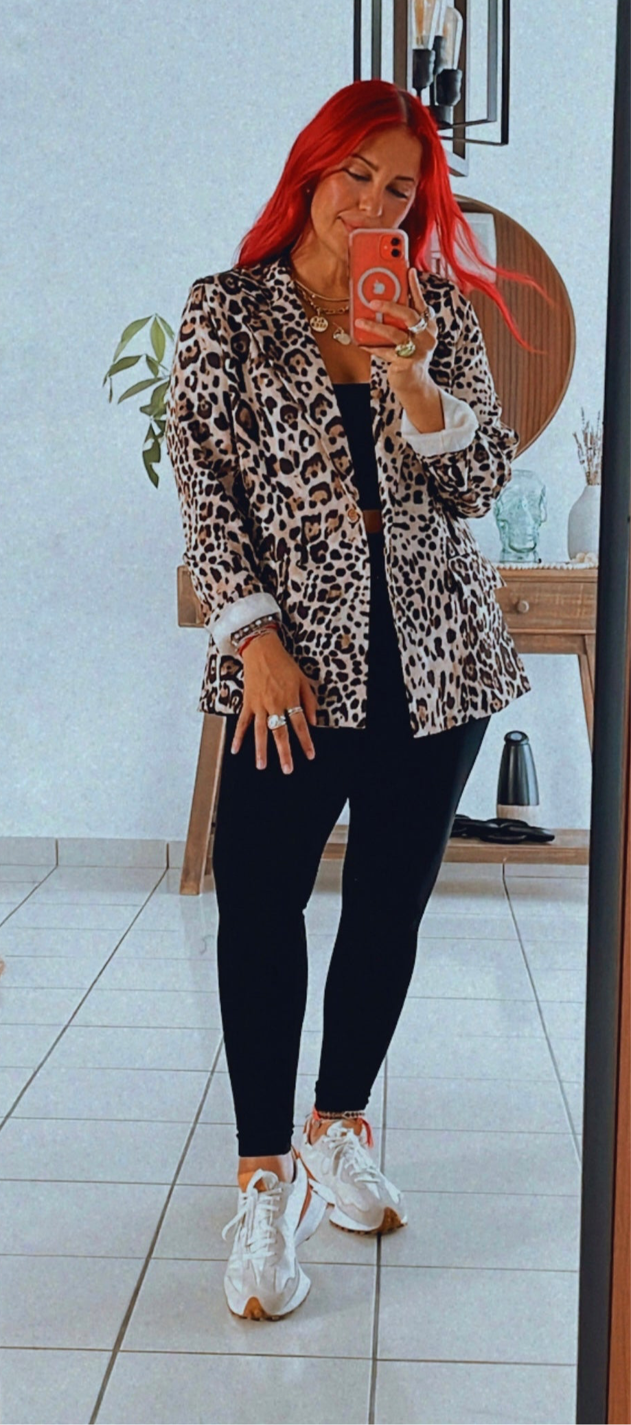 ONE SIZE LEOPARD BLAZER