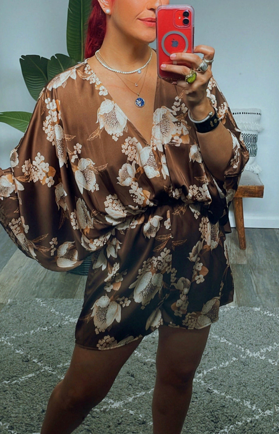 TORRENCE KIMONO SLEEVE ROMPER