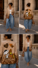 Load image into Gallery viewer, SNOOPY ANIMAL PRINT BLAZER
