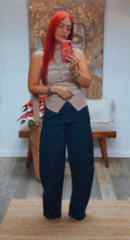 Load image into Gallery viewer, CHOKER NECK STRAP BUTTON VEST
