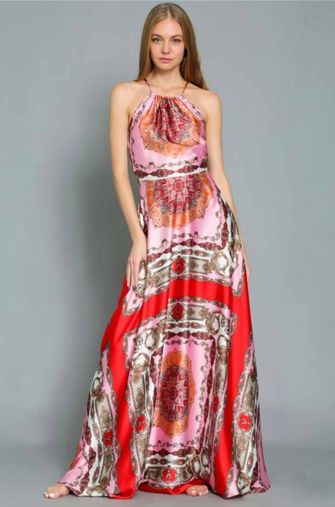 angelica maxi dress ANGELICA PRINTED HALTER MAXI DRESS – Rocke BTQ