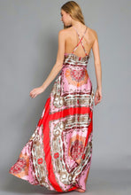 Load image into Gallery viewer, ANGELICA PRINTED HALTER MAXI DRESS
