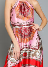 Load image into Gallery viewer, ANGELICA PRINTED HALTER MAXI DRESS
