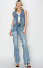 Load image into Gallery viewer, AMARO FRONT OPEN SLIT DENIM
