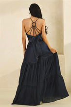 Load image into Gallery viewer, ATHENA DENIM V-NECK JUMPSUIT
