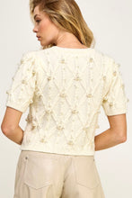 Load image into Gallery viewer, LOVELY PEARL PUFF SLEEVE SWEATER TOP
