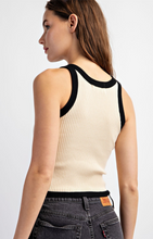 Load image into Gallery viewer, TAIS RIB SLEEVELESS TANK TOP
