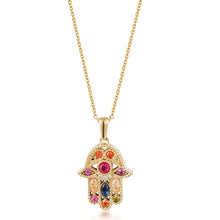 Load image into Gallery viewer, HAMSA MANDALA CHARM
