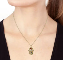 Load image into Gallery viewer, HAMSA MANDALA CHARM
