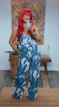 Load image into Gallery viewer, TROPICAL BLUE LEAF JUMPSUIT 
