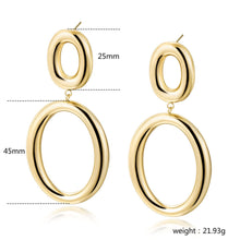 Load image into Gallery viewer, SCULPTED OVALS EARRINGS
