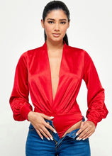 Load image into Gallery viewer, DINA SATIN BODYSUIT
