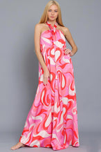 Load image into Gallery viewer, SWIRL HALTER MAXI DRESS
